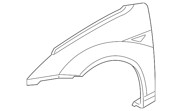 5S4Z-16005-AA Деталь FENDER, RIGHT