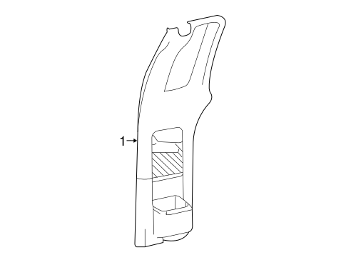 Body/Interior Trim - Rear Door for 2008 Ford F-150 #1