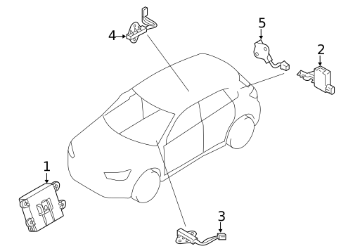 Keyless Entry Components for 2019 Mitsubishi Eclipse Cross #0