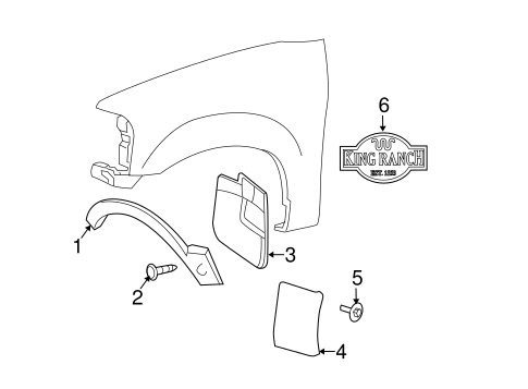 Exterior Trim - Fender for 2014 Ford Expedition #0