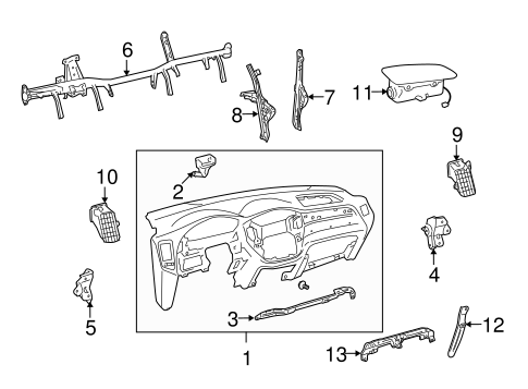 BODY/INSTRUMENT PANEL for 2006 Toyota Highlander #1
