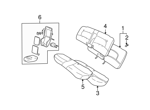 Bonneville REAR SEAT COMPONENTS