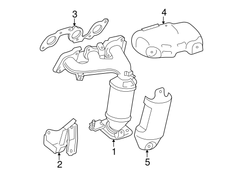 EXHAUST SYSTEM/EXHAUST MANIFOLD for 2005 Toyota Camry #1