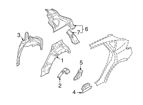 Inner Structure for 2013 Infiniti FX50 #0