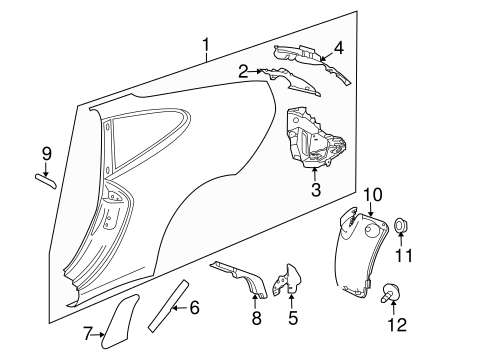 911 QUARTER PANEL & COMPONENTS