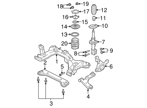 Mariner SUSPENSION COMPONENTS
