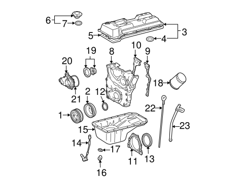 ENGINE/ENGINE PARTS for 1996 Toyota Tacoma #1