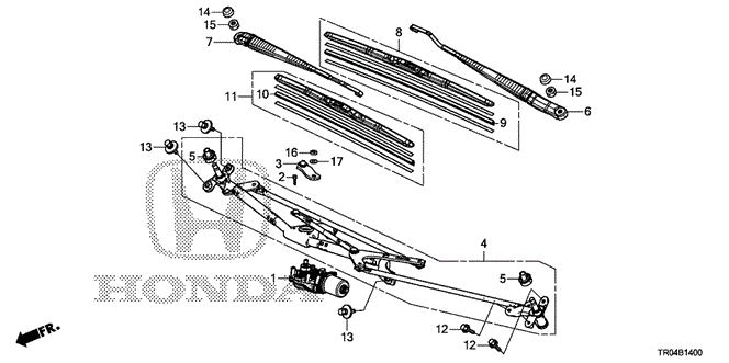 ELECTRICAL / EXHAUST / HEATER / FUEL/FRONT WINDSHIELD WIPER for 2012 Honda CIVIC SEDAN #1