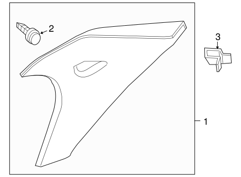 Body/Interior Trim - Quarter Panels for 2012 Nissan Altima #1