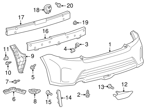 BODY/BUMPER & COMPONENTS - REAR for 2015 Scion tC #1
