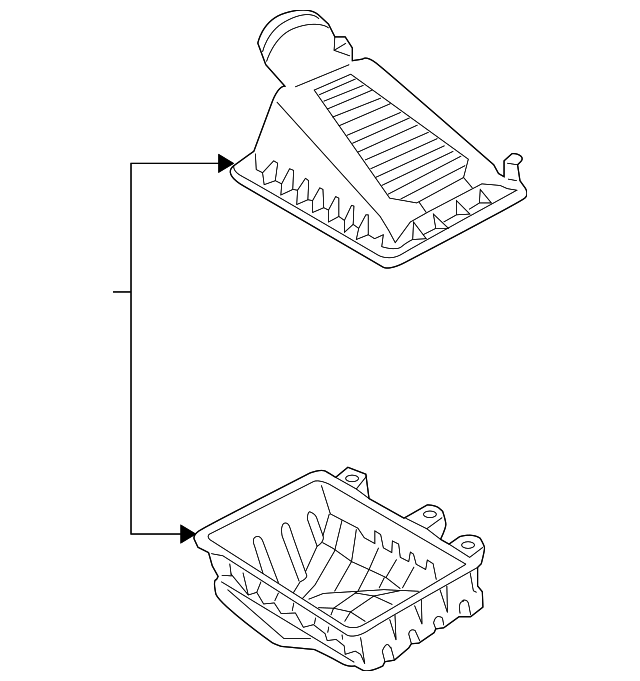3W4Z9600AA Деталь AIR CLEANER ASSY