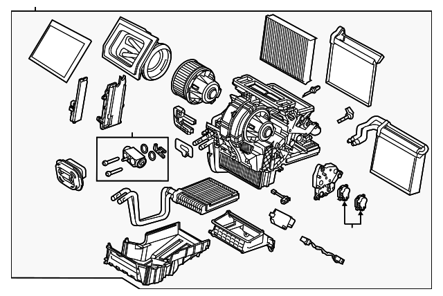 BV6Z-19B555-M Деталь EVAPORATOR ASSY