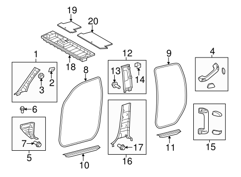 BODY/INTERIOR TRIM - CAB for 2015 Toyota Tundra #3