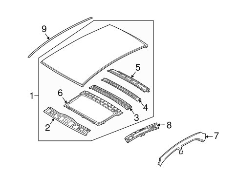 G3 EXTERIOR TRIM - ROOF