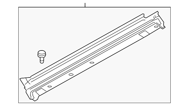 LR018383 Деталь ROCKER MOLDING, RIGHT
