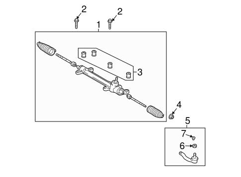 Vibe STEERING GEAR & LINKAGE