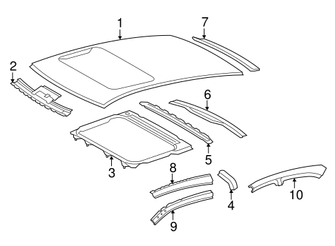 BODY/ROOF & COMPONENTS for 2012 Toyota Camry #1