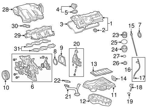 FUEL SYSTEM/INTAKE for 2015 Toyota Highlander #1
