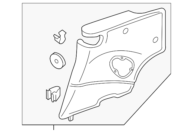 997-555-071-00-1VM Деталь QTR TRIM PANEL, LEFT