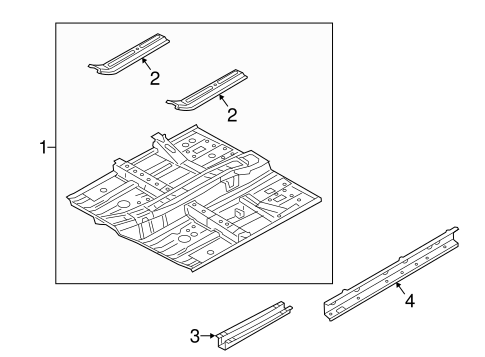 Floor & Rails for 2015 Mitsubishi Mirage #0