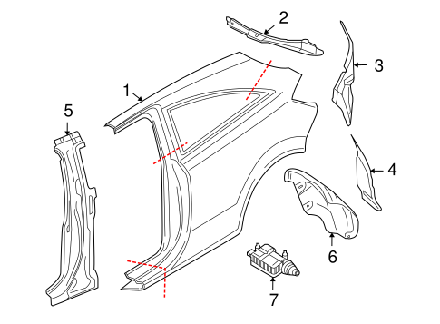 Astra QUARTER PANEL & COMPONENTS