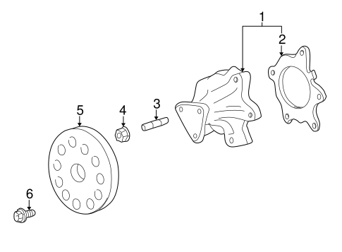 COOLING SYSTEM/WATER PUMP for 2006 Scion xA #2