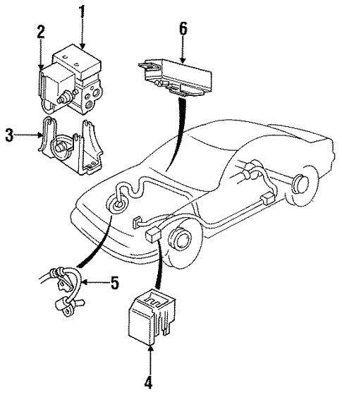 ABS Components for 1996 Buick Commercial Chassis #0