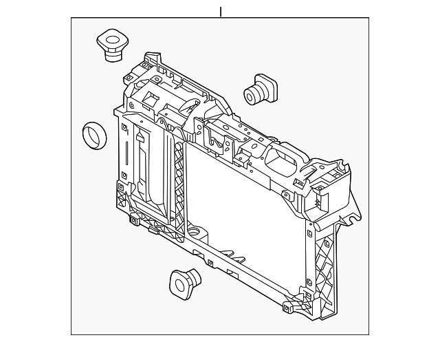 CE8Z-16138-A Деталь RADIATOR SUPPORT