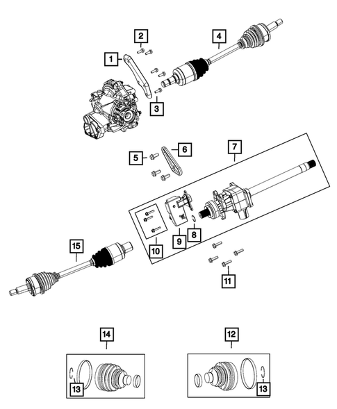 Front Axle Drive Shafts for 2014 Dodge Charger #0