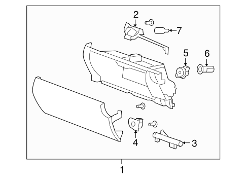 XKR GLOVE BOX