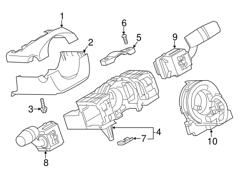 Shroud, Switches & Levers for 2013 Mazda CX-5 #0