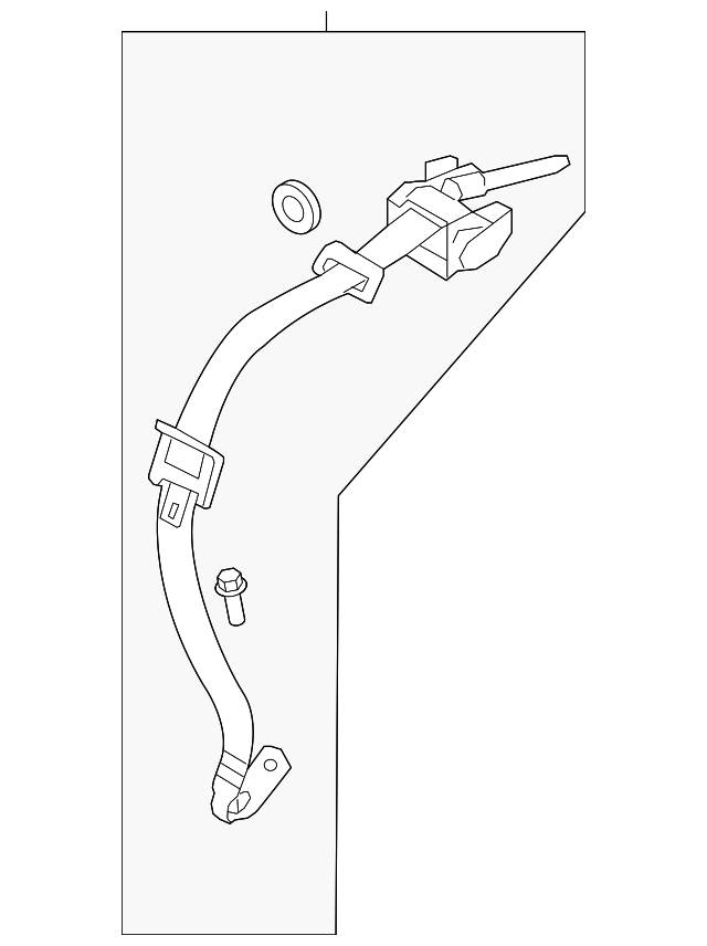 39801845 Деталь CENTER SEAT BELT