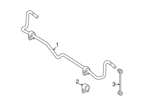 Stabilizer Bar & Components for 2008 Mercedes-Benz E 320 #0
