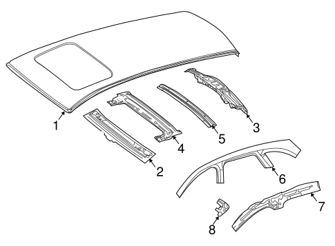 Roof & Components for 2018 Mercedes-Benz E 63 AMG® S #2