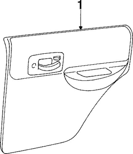Cherokee INTERIOR TRIM - REAR DOOR