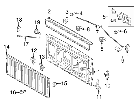 BODY/TAILGATE for 2016 Toyota Tacoma #1