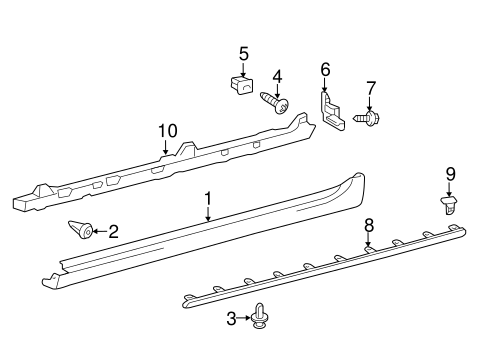 BODY/EXTERIOR TRIM - PILLARS for 2013 Toyota Camry #1
