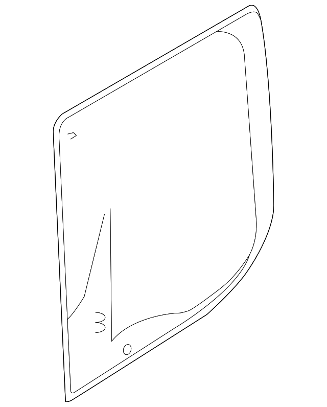 BK3Z6142006A Деталь REAR GLASS, RIGHT