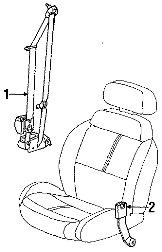 SL FRONT SEAT BELTS