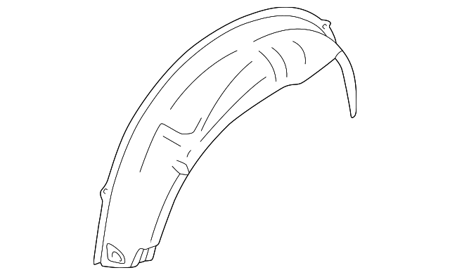9170328 Деталь OUTER WHEELHOUSE, RIGHT