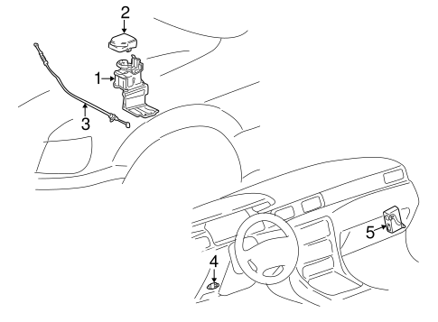 FUEL SYSTEM/CRUISE CONTROL for 2000 Toyota Camry #1