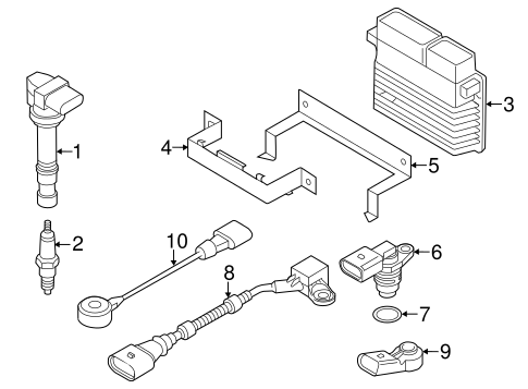 Ignition System for 2010 Volkswagen CC #0