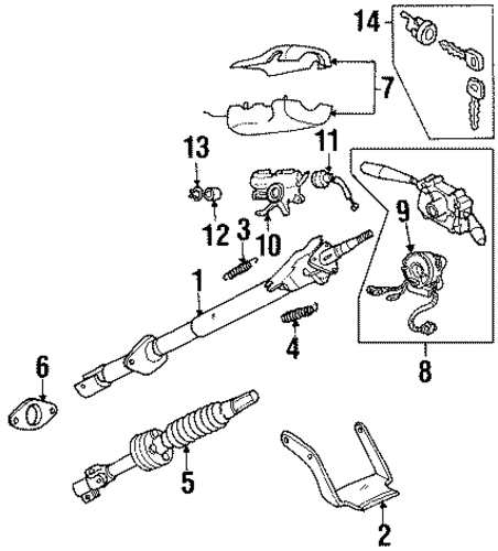 Lock Assembly - Honda (8-97310-409-0) Lock Assembly - Honda (8-97310-409-0)