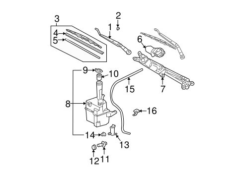 ELECTRICAL/WIPERS for 2000 Toyota Solara #1