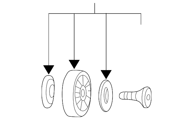4752960 Деталь Genuine SAAB Idler Pulley