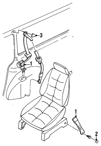 Villager REAR SEAT BELTS 2