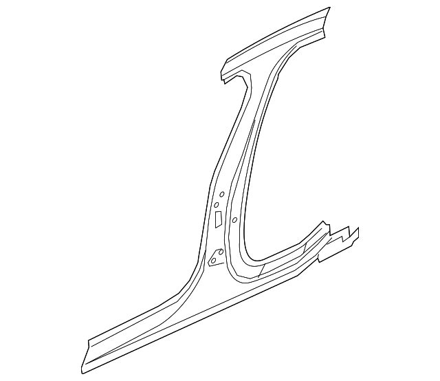 T2H11644 Деталь CENTER PILLAR, LEFT