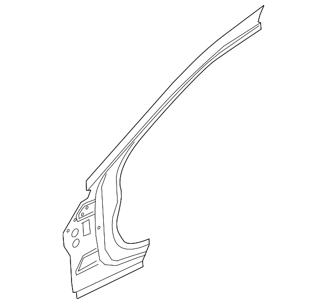 T2H11517 Деталь HINGE PILLAR, RIGHT