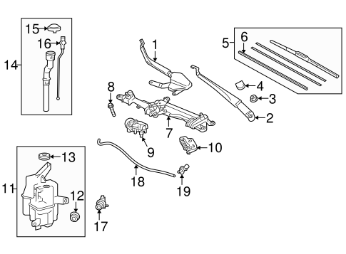 BODY/WIPER & WASHER COMPONENTS for 2013 Toyota Prius V #1