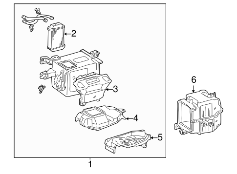 HVAC/HEATER COMPONENTS for 2001 Toyota Sienna #2